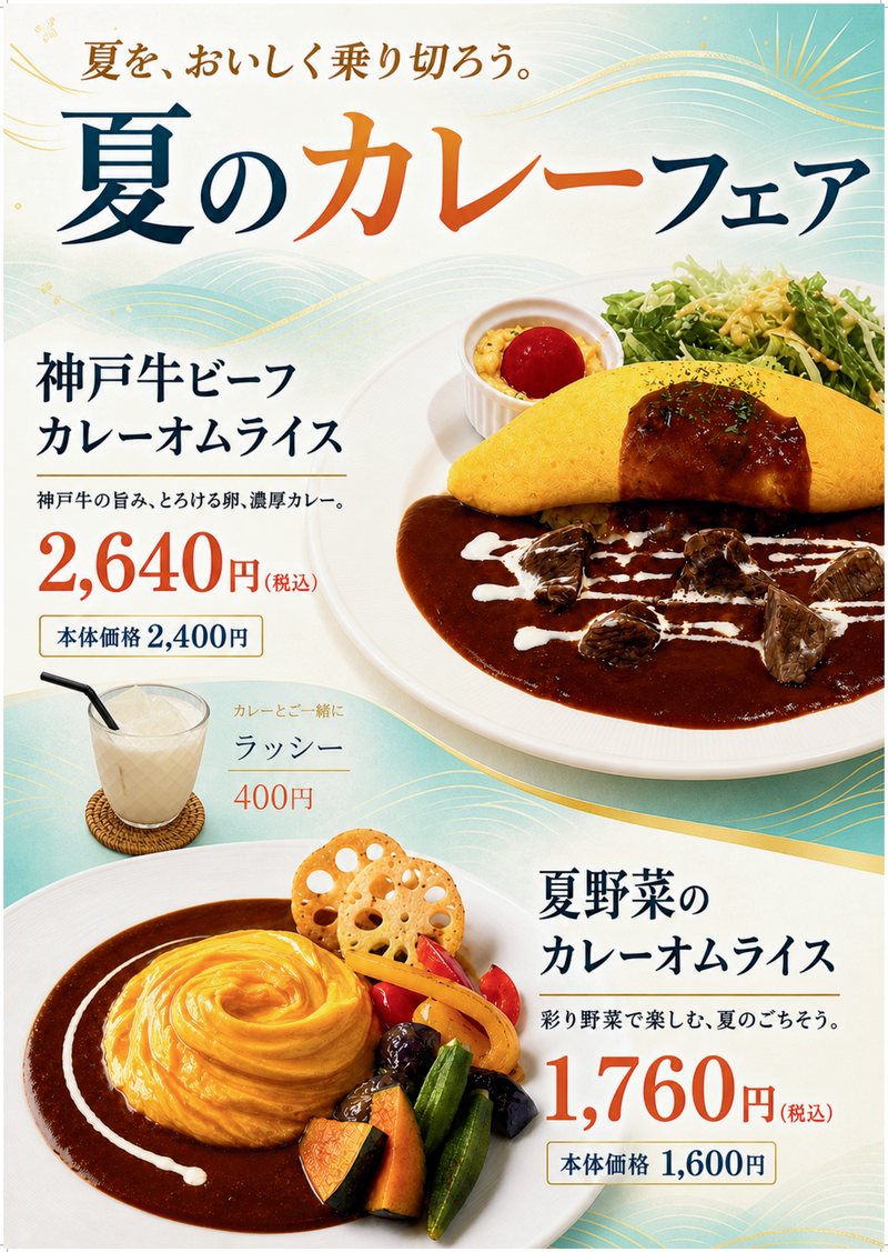 夏のカレーフェアのポスター